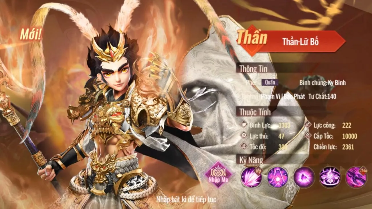 dap ca tam quoc cung ma than lu bo 3